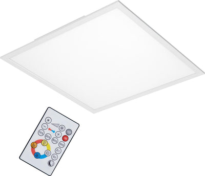 Briloner piatto - plafonnier - plafonnier dimmable - contrôle des couleurs - télécommande - LED - 36w - 3800 lm - lampe LED - blanc - 59 -5 cm