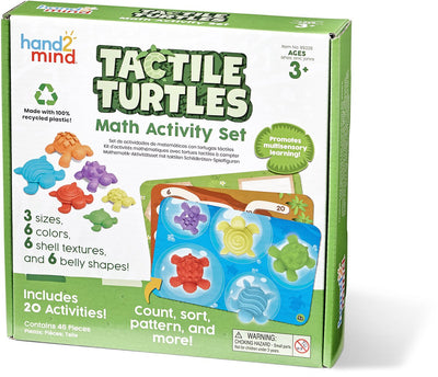 Ensemble d'activités mathématiques avec tortues tactiles Learning Resources - 3+