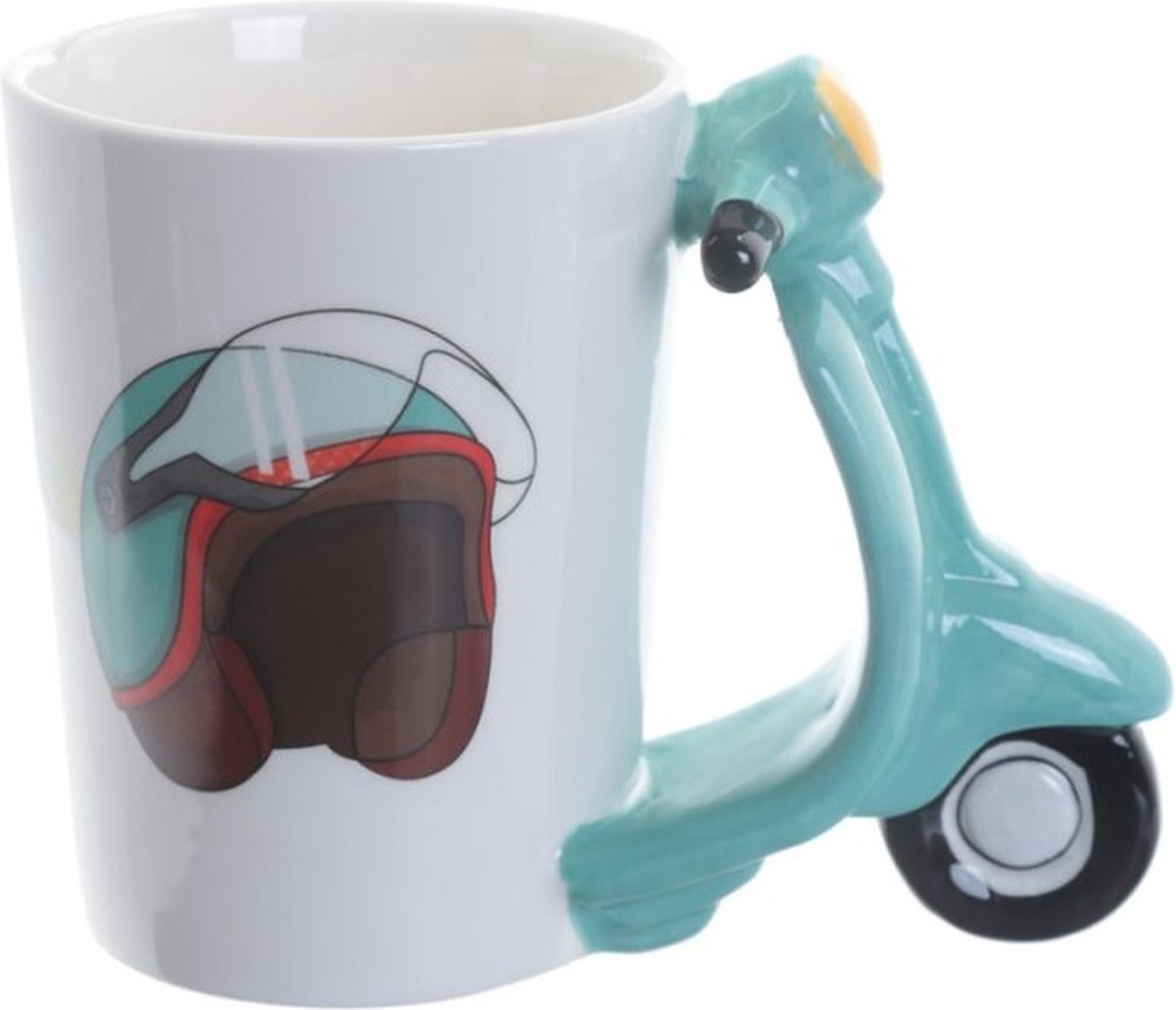 Scooter - Tasse en céramique de poignée formée