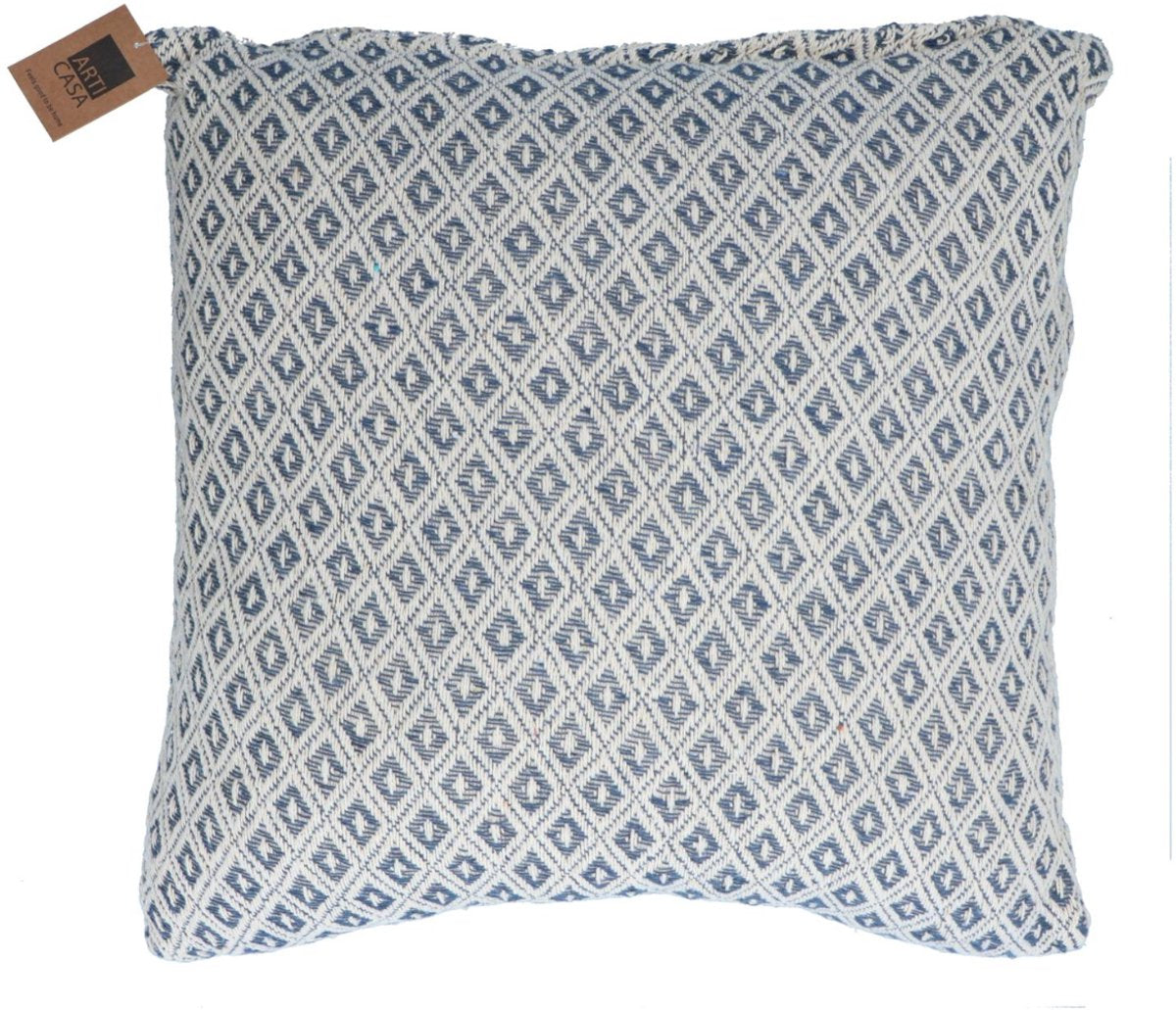 Coussin décoratif Arti casa - 45x45 cm - coussin décoratif - doux et confortable - pour canapé et lit - bleu