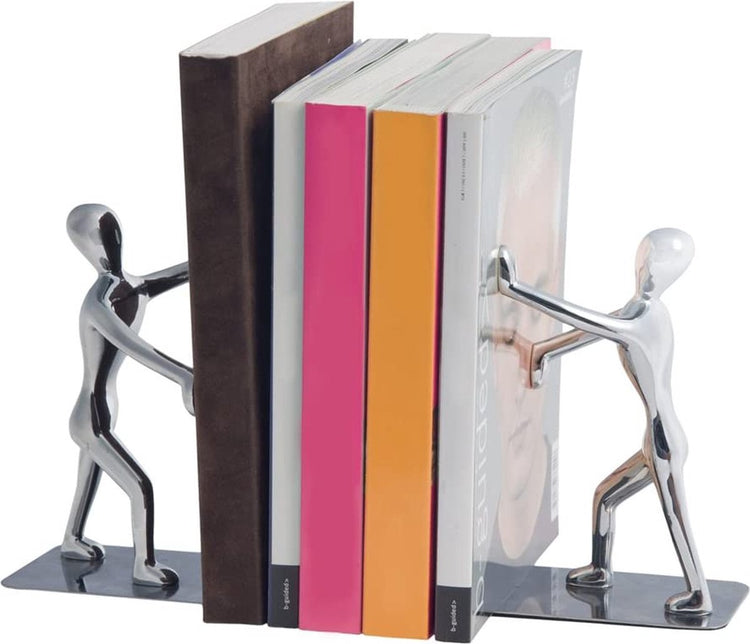 Balvi serre-livres shadow chrome zinc lot de 2