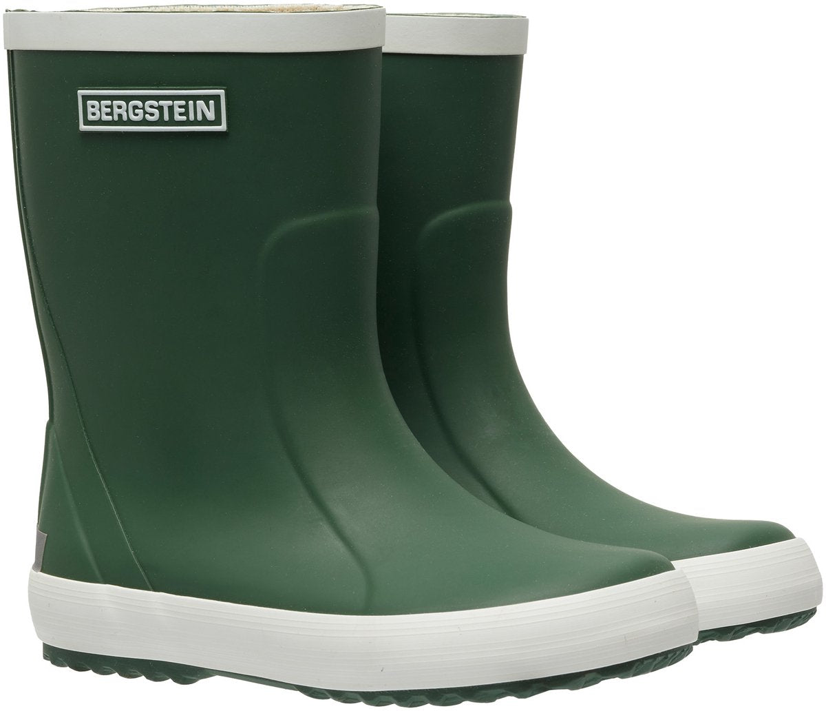 Bottes de pluie junior unisexes classiques Bergstein - vert foncé
