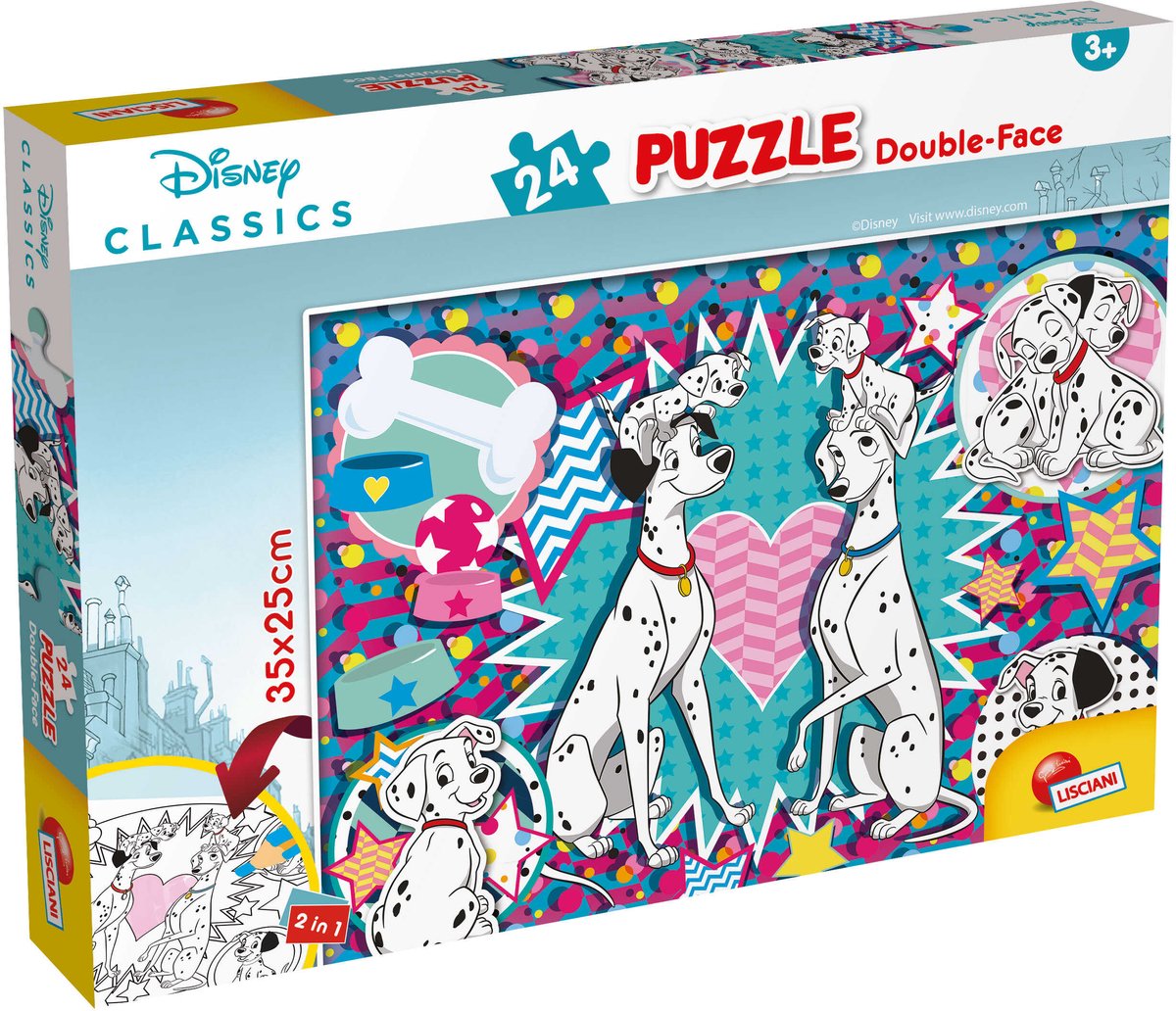 Puzzle Disney Lisciani df m-plus 24 carica dei 101