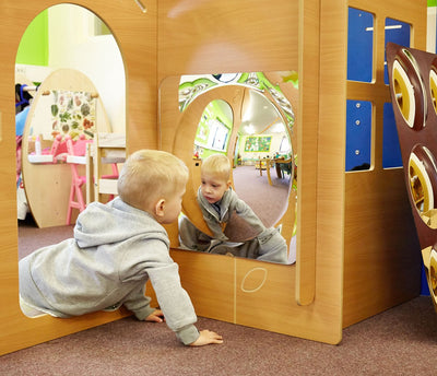 Tickit panneau miroir acrylique avec dôme – jeu de miroir éducatif pour enfants 490 mm