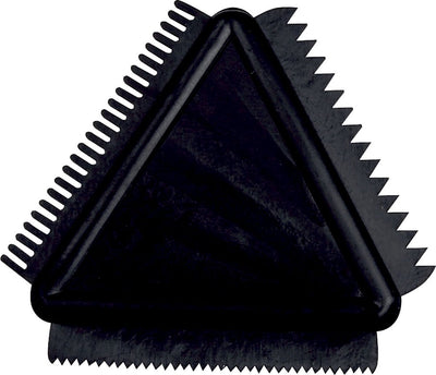 Creativ company peigne en caoutchouc texturé, taille 9 cm, noir, 1 pièce