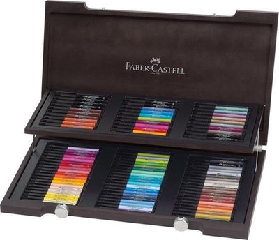 Stylo à dessin Faber-castell - stylo d'artiste Pitt - étui en bois - coffret cadeau - 90 pièces - fc-167400