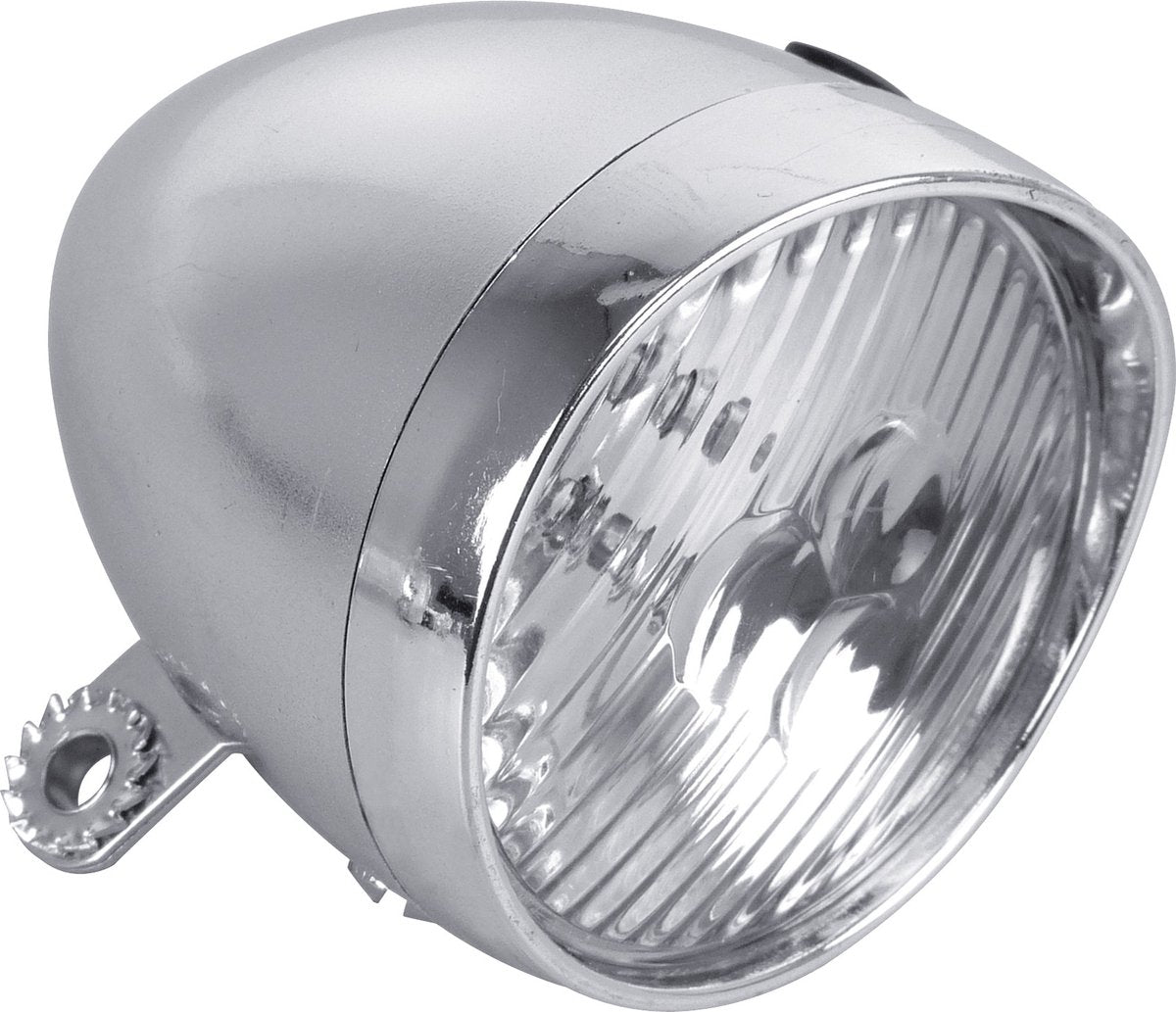 Phare de vélo Dresco - classique - 3 LED - chrome