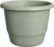 Elho amiga round 55 - grand pot de fleurs pour intérieur extérieur - 100% plastique recyclé - ø 55 x h 41,3 cm - vert thym