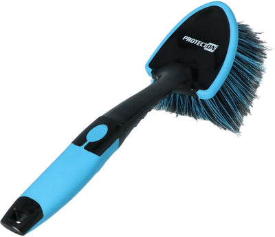 Brosse de roue Protecton - manche court - nettoyage des roues et passages de roues - pare-chocs de protection en caoutchouc