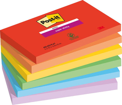 Notes super autocollantes post-it 655-6ss-play multicolore