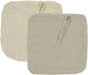 Chiffon pour tétine Meyco baby uni - paquet de 2 - hydrophile prélavé - sable doux