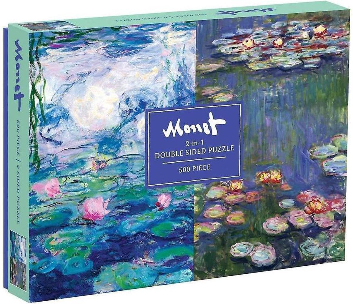 Puzzle double face Monet de 500 pièces