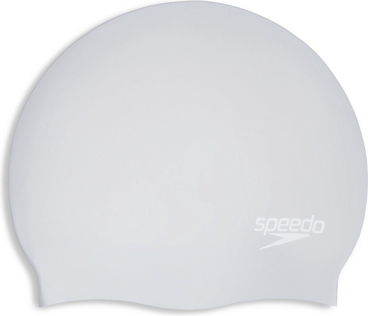 Bonnet de bain Speedo cheveux longs - blanc argenté