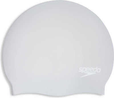 Bonnet de bain Speedo cheveux longs - blanc argenté