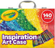 Crayola - paquet passe-temps - inspiration valise à colorier pour enfants - 140 pièces
