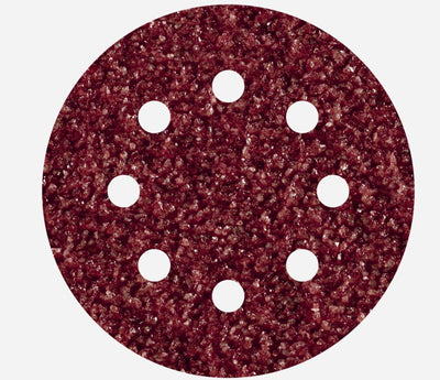 Wolfcraft - 25 disques abrasifs ø 125 mm - grain 40 - papier de verre avec Velcro pour bois et métal - pour ponceuse excentrique - 2069100