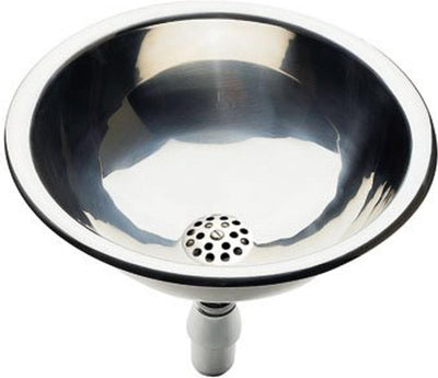 Lavabo - évier Plieger Rimini - 33,5cm inox poli avec bouchon