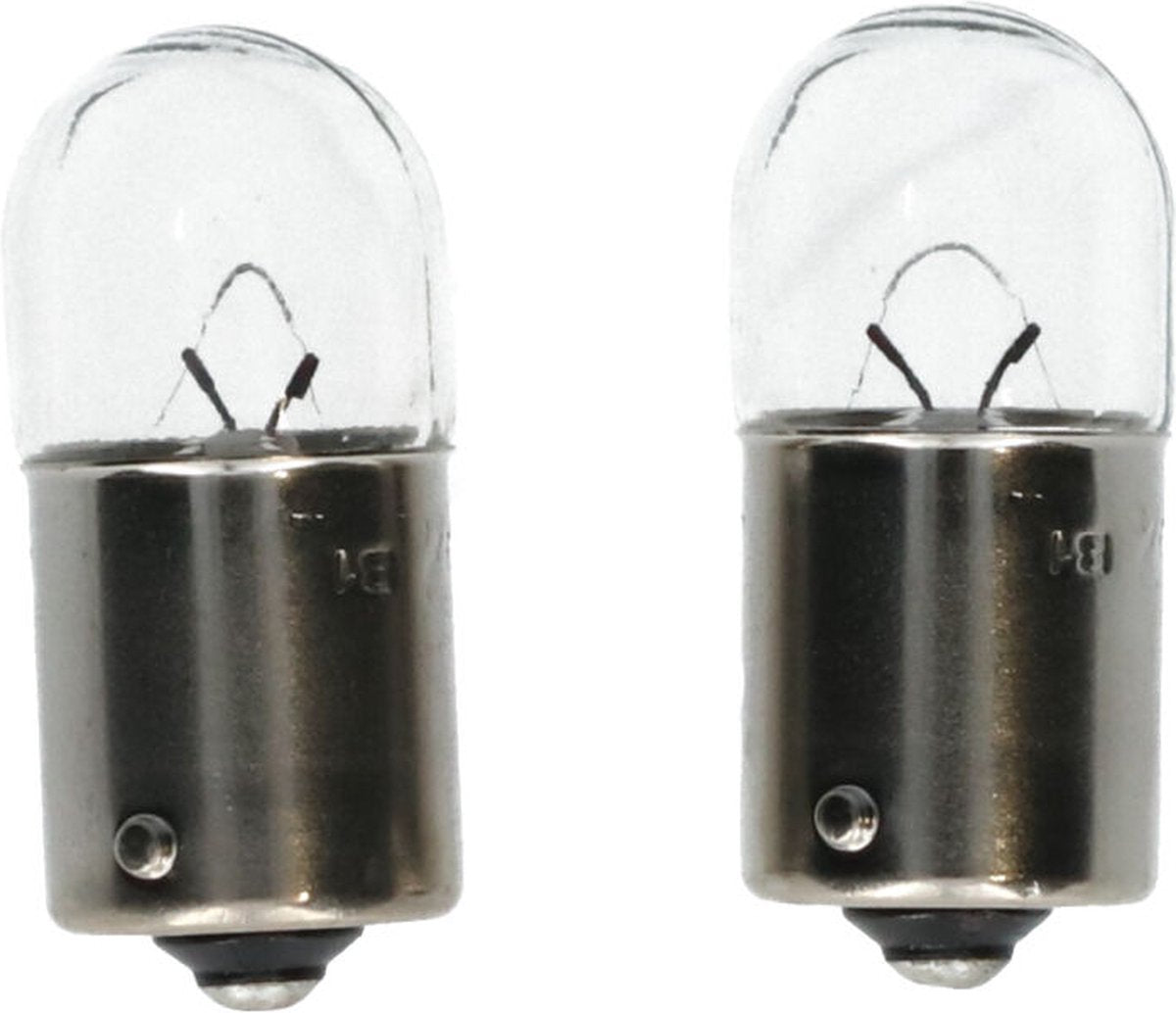 Éclairage de voiture Carpoint premium r5w 12v - lot de 2 - lumière blanche brillante - durable et facile à installer