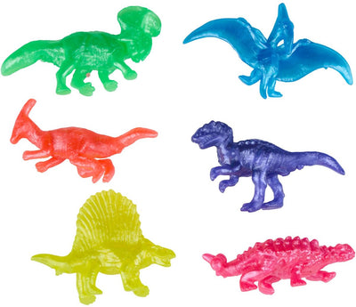 Eddy Toys Jouets Dino extensibles - 33557 - Jouets Dino Ensemble extensible 6 pièces - Jouets Dino avec 6 figurines de dinosaures - Jouet Dino multicolore - Cadeau à distribuer