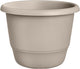Elho amiga round 55 - grand pot de fleurs pour intérieur extérieur - 100% plastique recyclé - ø 55 x h 41,3 cm - beige champignon