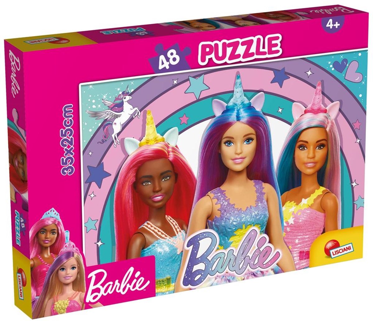 Lisciani puzzle barbie m-plus 48 - licorne magique