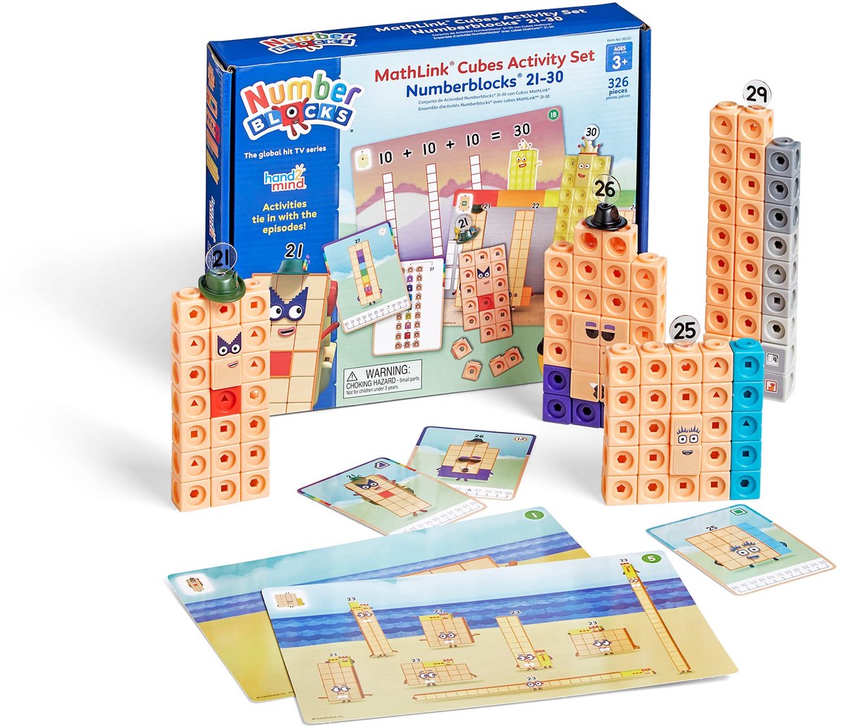 Ressources d'apprentissage mathlink® cubes numberblocks 21-30 ensemble d'activités - 3+