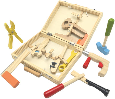 Boîte à outils en bois Playwood - 12 pièces.