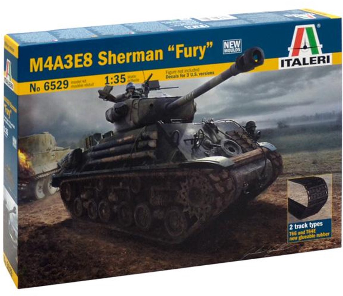 Italeri 6529 - m4a3e8 sherman fureur - 1:35