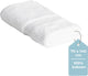 Faire taire. serviette de bain Living Hush Living - par pièce - 70×140 cm - 100% coton - qualité lourde 500g m2 - bordure élégante et boucle de suspension - blanc