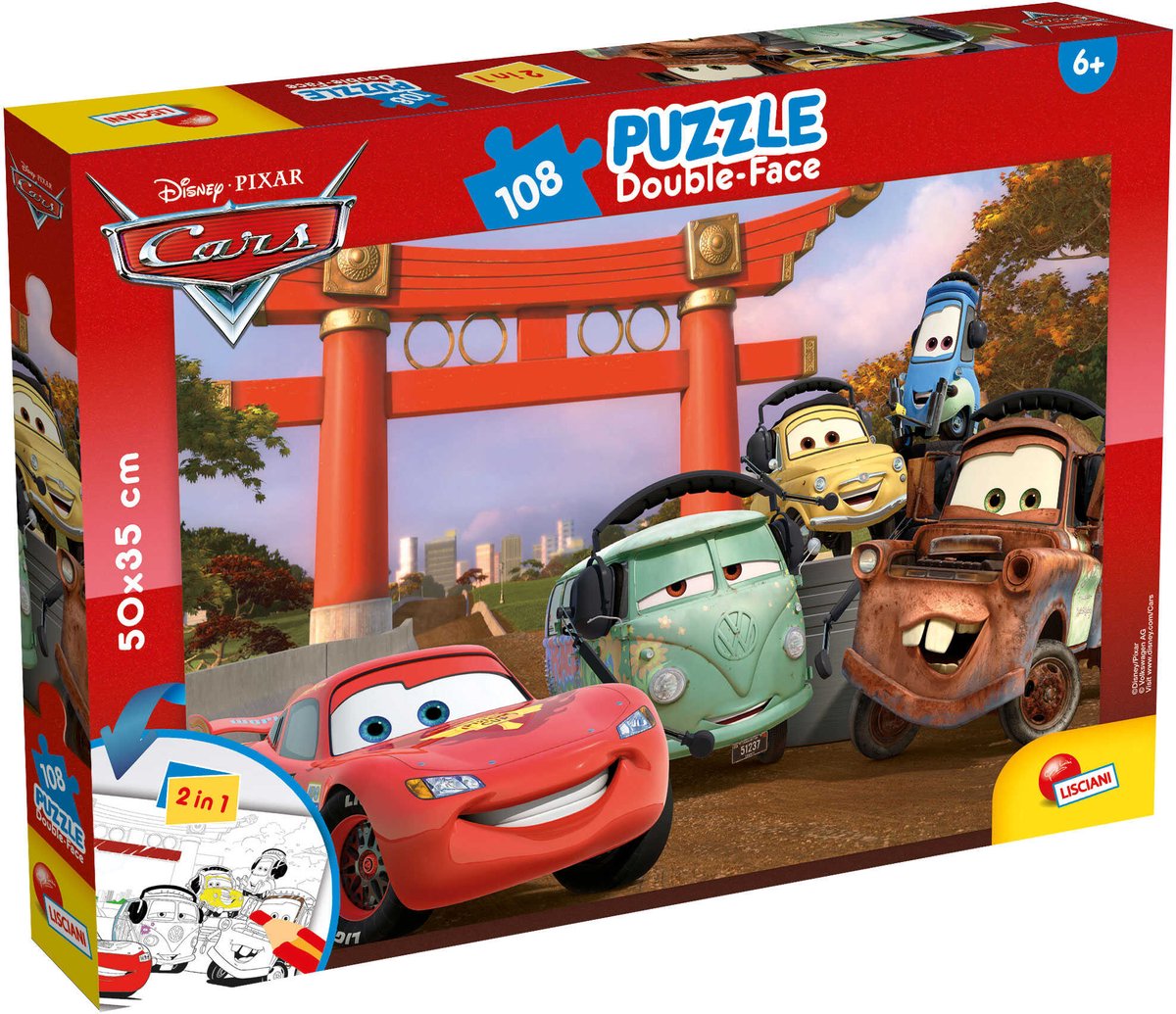Lisciani Disney puzzle df plus 108 voitures