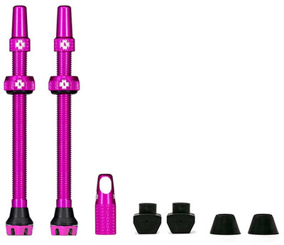 Valve tubeless Muc-off Muc Off V2 SV (44 mm) couleur : aluminium fuchsia