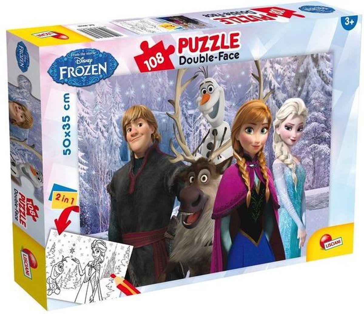 Lisciani puzzle df plus 108 congelés mes amis
