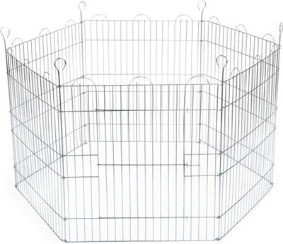 Beeztees - enclos à lapins - 6 panneaux - 66,5x58 cm, diam. 100 cm
