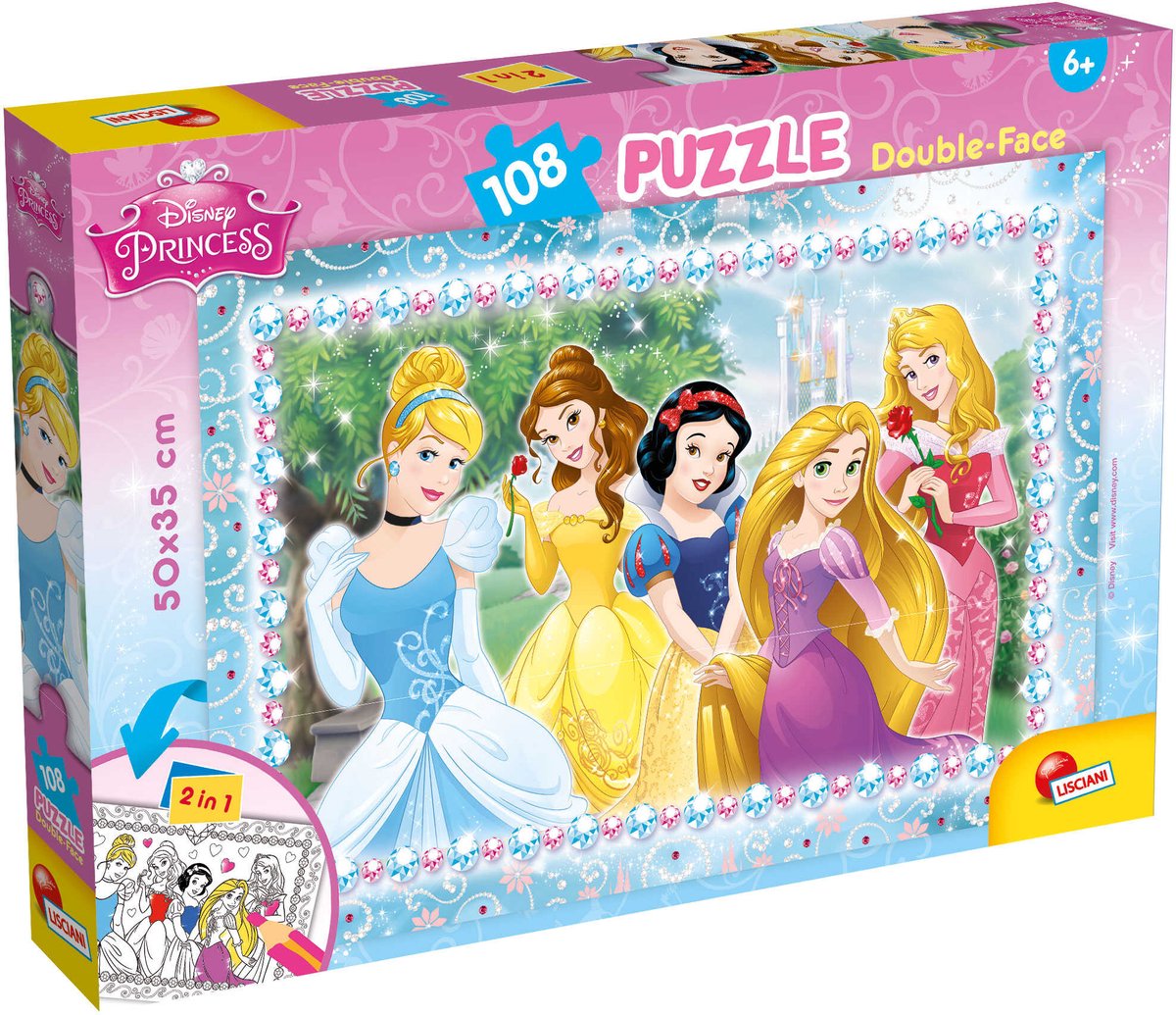 Lisciani puzzle df plus 108 princesse
