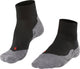 Falke tk5 chaussettes de marche courtes anti-ampoules en laine fine matière fonctionnelle hommes noir - taille 42-43
