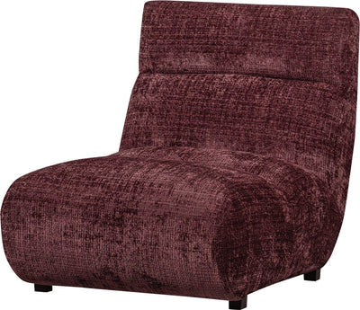 Fauteuil d'observation Woood - chenille - aubergine - 82x75x96