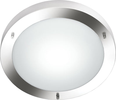 Trio condus - plafonnier - nickel mat - excl. 1x e27 60w - éclairage salle de bain - ip44