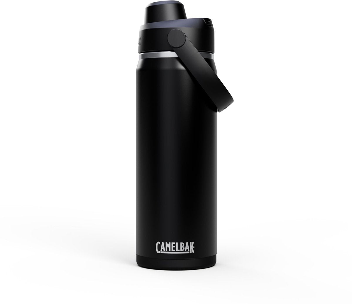 Gourde Camelbak Thrive Chug - 600 ml - acier inoxydable - avec bouchon à vis - bouteille d'eau isolante - noir