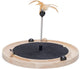 Conçu par lotte scratch toys idah - jouets pour chat - bois - marron noir - 39,5x39,5x29 cm