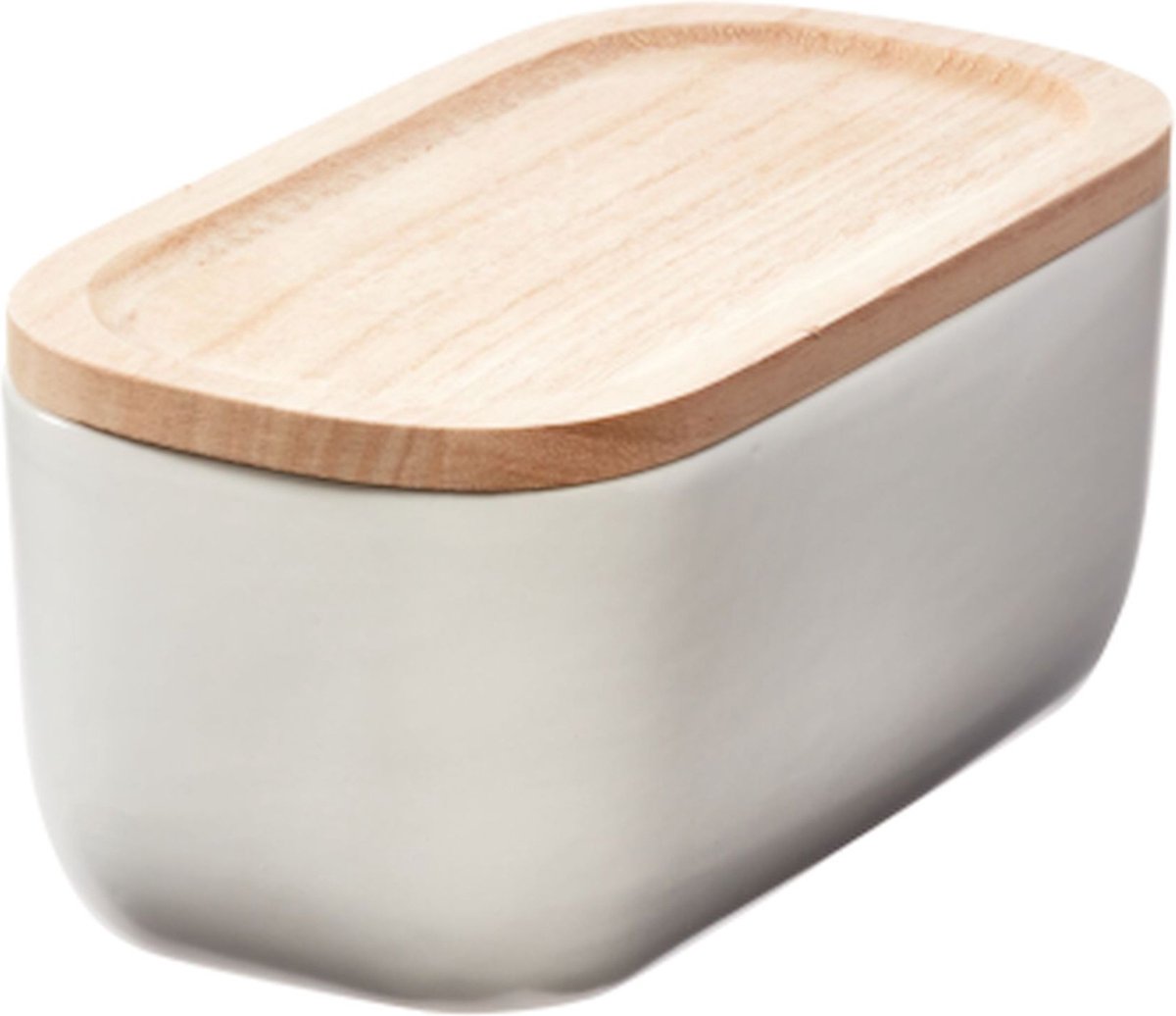Idesign - boîte de rangement éco bureau avec couvercle - plastique - blanc