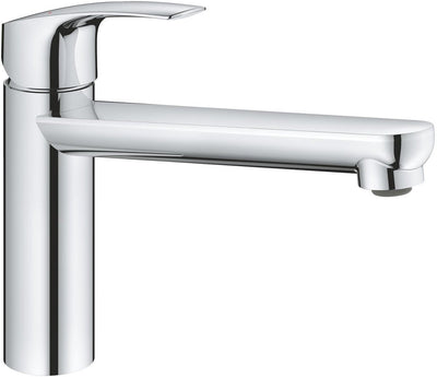 Mitigeur de cuisine Grohe via – bec moyen – bec orientable (140°) – sans plomb ni nickel (zéro) – chromé
