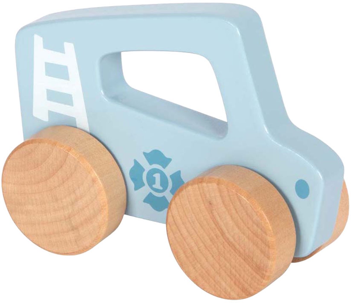 Small foot - voiture pousseuse en bois bleue