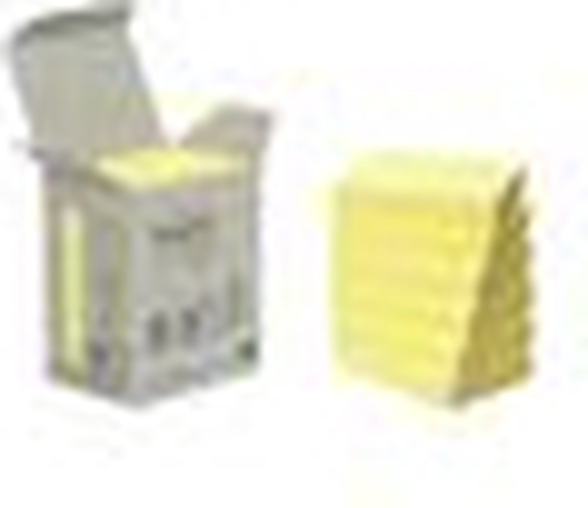 Post-it - notes recyclées | 100 feuilles | pi 38 x 51 mm | jaune | paquet de 6 blocs