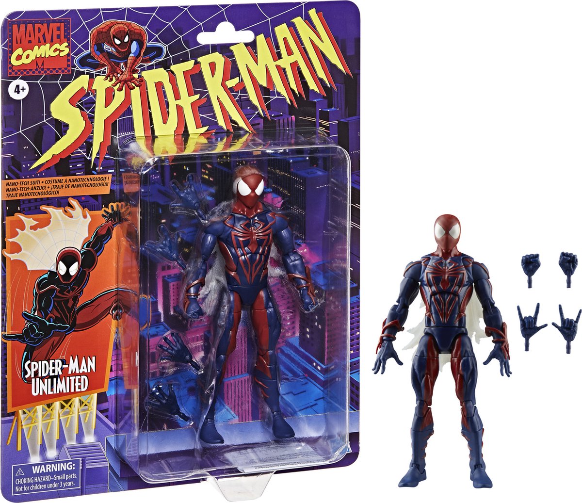 Hasbro figurine rétro Spider-Man Marvel Legends figurine Spider-Man illimitée 15 cm