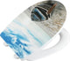 Abattant WC Wenko bateau - thermoplastique brillant - fermeture Soft Close Easy-Close - fixation Fix-Clip déclicable en acier inoxydable - capacité de charge jusqu'à 350 kg - décor d'abattant WC - abattant WC avec impression
