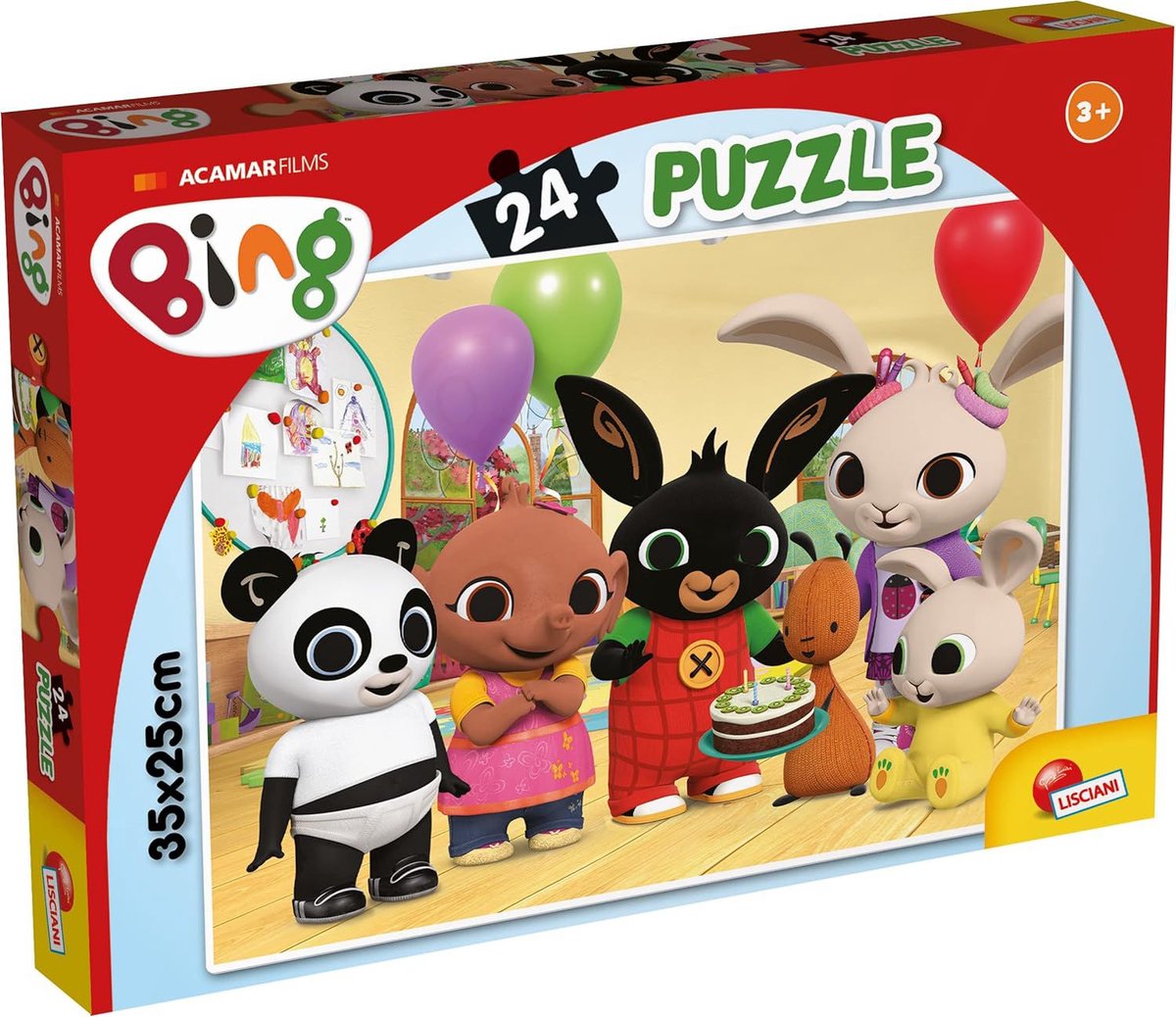 Lisciani bing puzzle m-plus 24 - joyeux anniversaire !