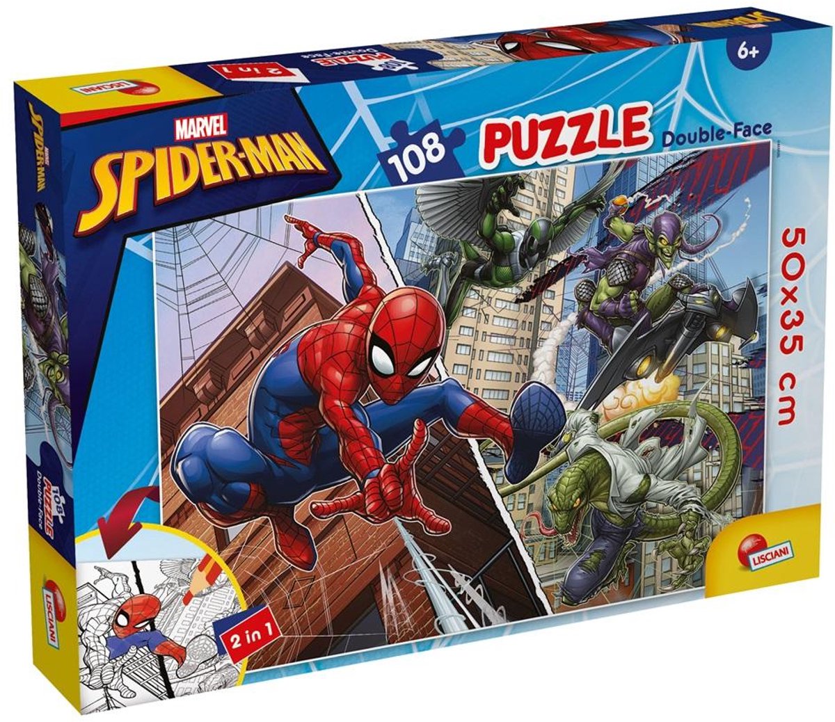 Lisciani Marvel Puzzle Df Plus 108 Spider-Man