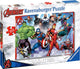 Ravensburger, puzzle de sol géant en carton résistant à l'usure Marvel Avengers de 125 pièces, multicolore