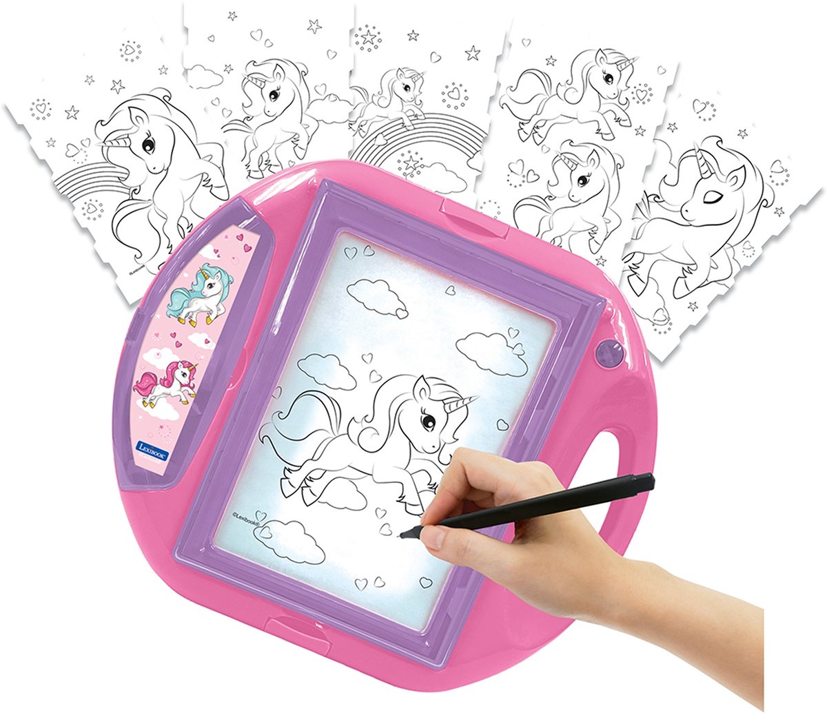 Projecteur de dessin licorne Lexibook avec gabarits et tampons