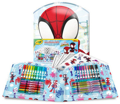 Crayola Spider-Man Kit de coloriage – Valise créative de 40 pièces pour enfants.